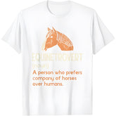 Fun Horse Lover Humor Funny Horse Definition T-Shirt1