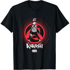 Narutos Shippuden Kakashi Shares an Eye Symbol Anime T-Shirt